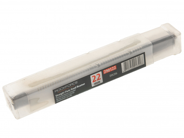 Развертка RF-290122 ручная (прямая) 22мм, в пластиковом футляре ROCKFORCE /1/40