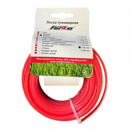 Леска для триммера Forza (диаметр 3,0мм / звезда 15м) (12)