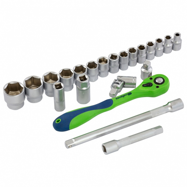 Набор инструментов 32 предмета, CrV, 1/2" Сибртех Набор инструментов 32 предмета, CrV, 1/2" Сибртех