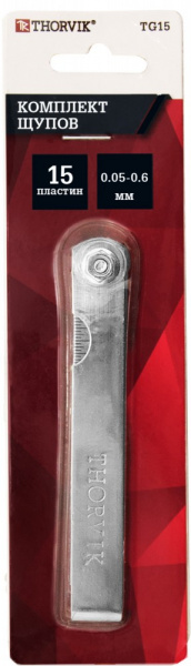 TG15 Комплект щупов 15 пластин 0.05-0.6 мм