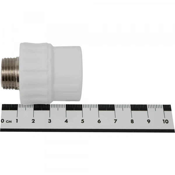Муфта PP-R бел комб 25х1/2 НР Gigant GPM-25X12НР