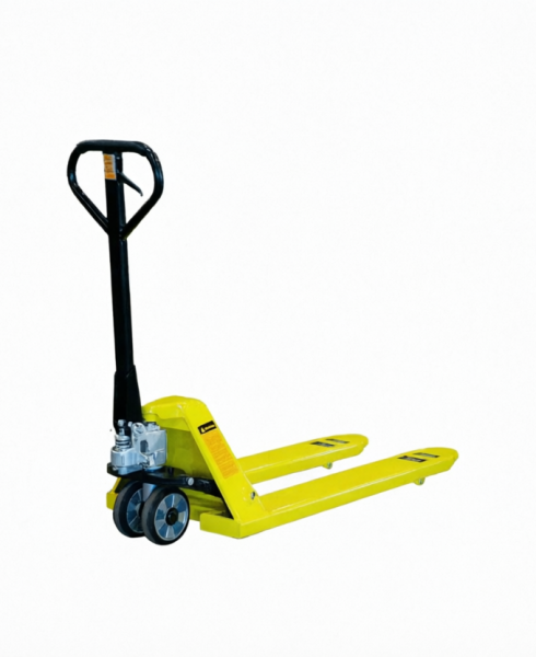 Тележка гидравлическая 2500 кг 1150 мм резиновые колеса и ролики TOR AC (серия J)