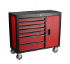 JTC Тележка инструментальная 7 секций красная с боковым ящиком JTC