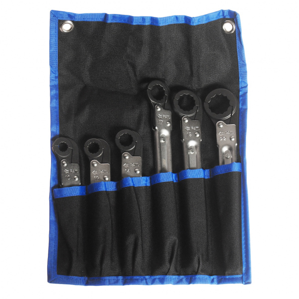 JTC Набор ключей трещоточных 10-22мм 12-ти гранных раскрывающихся 6 предметов JTC JTC Набор ключей трещоточных 10-22мм 12-ти гранных раскрывающихся 6 предметов JTC