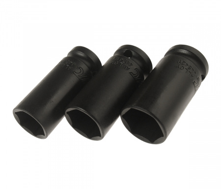 JTC Набор головок торцевых 1/2" ударных средней глубины тонкостенных 17,19,21мм 3 предмета JTC