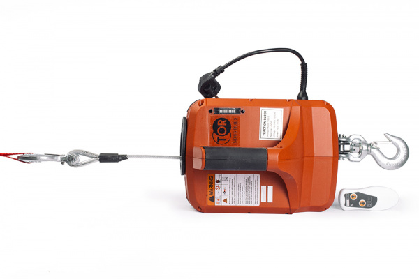 Лебедка электрическая переносная TOR SQ-04 250 кг 8,0 м  220 В с пультом