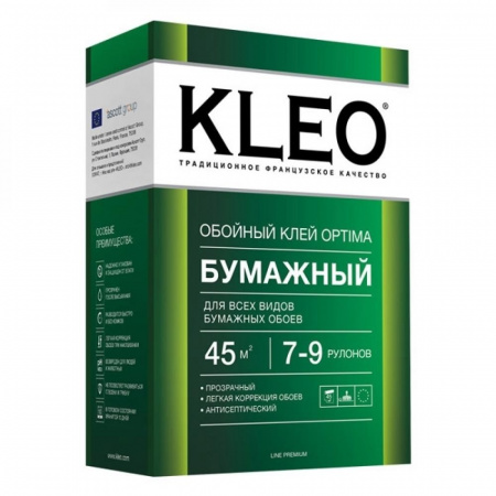 Клей обойный Kleo Оптима бумажный 160гр (7-9 рул) (20)