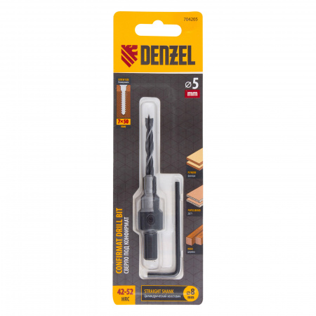Сверло-зенкер под конфирмат, 5 мм // Denzel