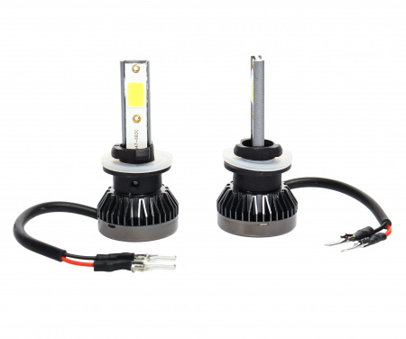 Автолампа MisMINI H27 LED 2 COB 18W с радиатором (2шт) 12-24V /1/ 150