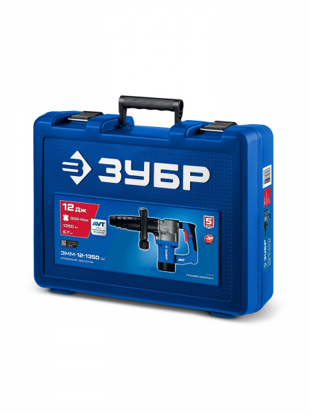 ЗУБР 12 Дж, 1350 Вт, АВТ, отбойный молоток SDS-Max, Профессионал (ЗММ-12-1350 ВК)