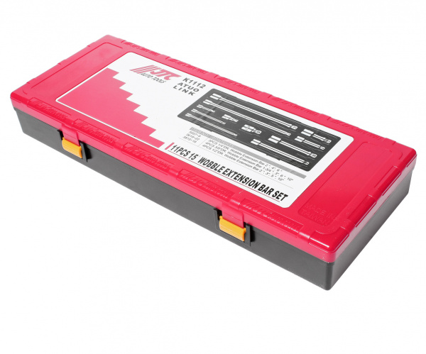 JTC Набор удлинителей плавающих под ключ 1/4",3/8",1/2" 11 предметов в кейсе JTC JTC Набор удлинителей плавающих под ключ 1/4",3/8",1/2" 11 предметов в кейсе JTC