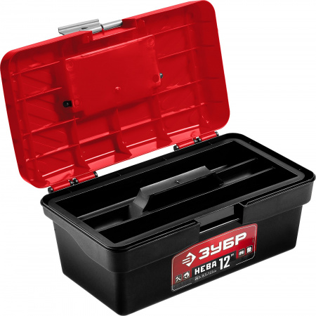 ЗУБР НЕВА-12, 285 х 155 х 125 мм, (12″), Пластиковый ящик для инструментов (38323-12)