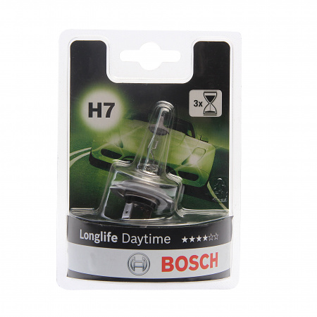 Автолампа H7 (55) PX26d+10% LONGLIFE DAYTIME (блистер) 12V BOSCH /1