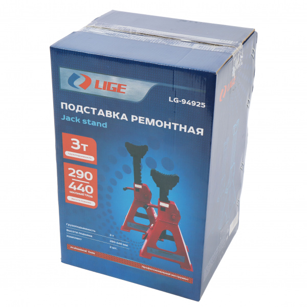 Подставка ремонтная 3т (выс. подъема 290-440мм) (к-т 2шт) LG-94925 LIGE /1/6 NEW Подставка ремонтная 3т (выс. подъема 290-440мм) (к-т 2шт) LG-94925 LIGE /1/6 NEW