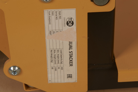 Штабелер гидравлический 0,4 т 1,3 м TOR PJ4130 облегченный