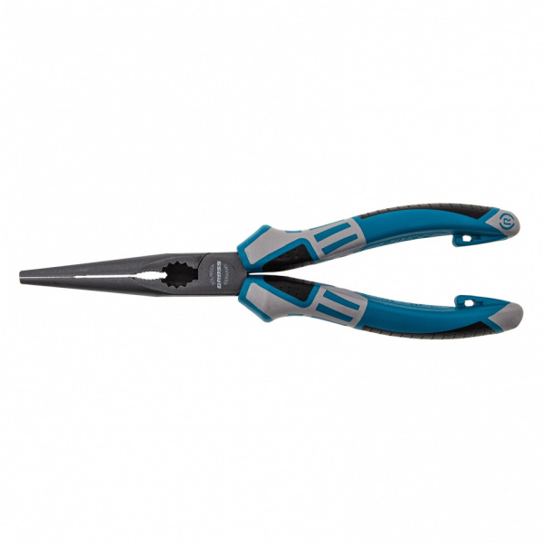 Длинногубцы прямые 205 мм, трехкомпонентные рукоятки Gross