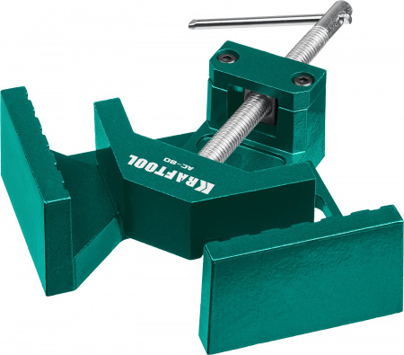 KRAFTOOL AC-80, глубина зажима 70 мм, мощная алюминиевая угловая струбцина (32202)