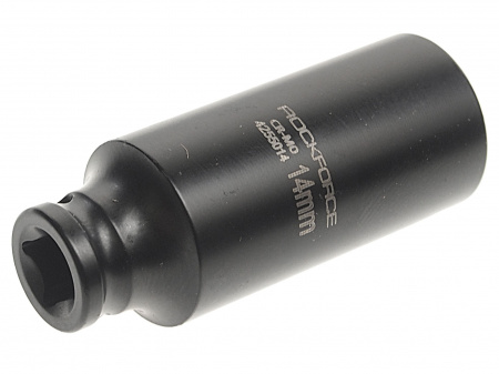 Головка торцевая 14мм 1/4" 6-гранная ударная удлиненная L= 50 мм ROCKFORCE RF-4255014 /1/10/180