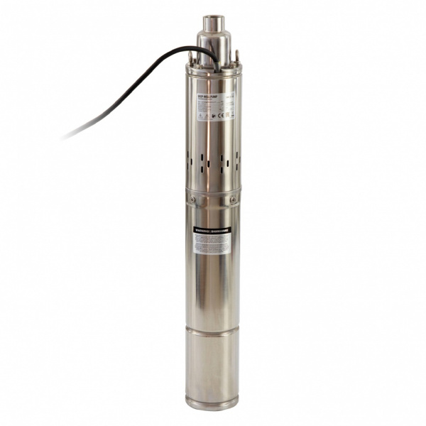 Скважинный насос DWS-4-150, винтовой, диаметр 4", 1300 Вт, 2000 л/ч, напор 150 м Denzel