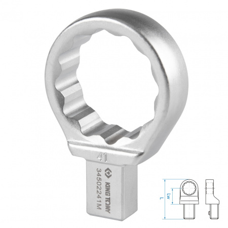 Насадка накидная серии "FIT", 41 мм, 14х18 мм KING TONY 34502241M