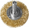 ЗУБР 38 мм, витая стальная латунированная проволока 0.3 мм, щетка дисковая для дрели, Профессионал (3520-038)