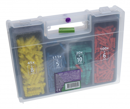 Набор бит и сверл 423090 с расходниками 300 пр., в кейсе Помощник /1/20