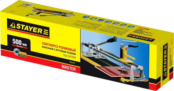 STAYER 500 мм, ручной плиткорез с круговым резаком (3310-50)
