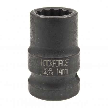 Головка торцевая 14мм 1/2" 12-гранная ударная L=39мм ROCKFORCE RF-44814 /1/360 Головка торцевая 14мм 1/2" 12-гранная ударная L=39мм ROCKFORCE RF-44814 /1/360