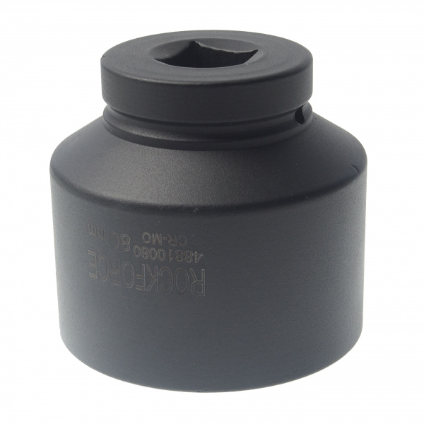 Головка торцевая  80мм 1", 12-гранная L=95мм ударная глубокая ROCKFORCE RF-48810080 /1