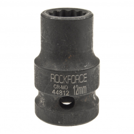 Головка торцевая 12мм 1/2" 12-гранная ударная L=39мм ROCKFORCE RF-44812 /1/360 Головка торцевая 12мм 1/2" 12-гранная ударная L=39мм ROCKFORCE RF-44812 /1/360