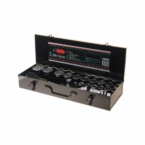 Набор инструмента RF-6241-9: 3/4"DR 12-гранных 24пр. ROCKFORCE /1/3 Набор инструмента RF-6241-9: 3/4"DR 12-гранных 24пр. ROCKFORCE /1/3