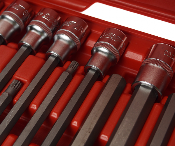 JTC Набор головок с насадкой 24 предмета в кейсе JTC JTC Набор головок с насадкой 24 предмета в кейсе JTC