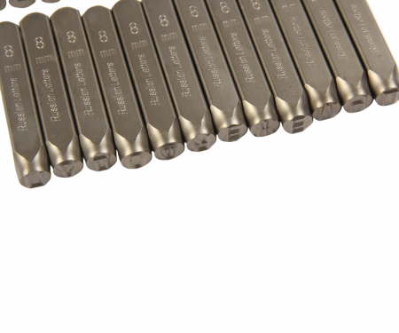 JTC Клейма буквенные кириллица 8мм (HRC 60+-2град. DIN 1451) JTC