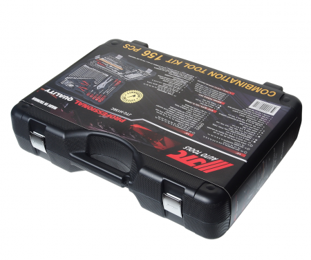 JTC Набор инструментов 156 предметов слесарно-монтажный 1/4",1/2" 6-ти гранных в кейсе JTC JTC Набор инструментов 156 предметов слесарно-монтажный 1/4",1/2" 6-ти гранных в кейсе JTC