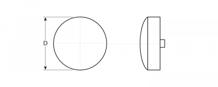 ЗУБР цвет белый, 25 шт, заглушка под рамный дюбель (4-308136-3)