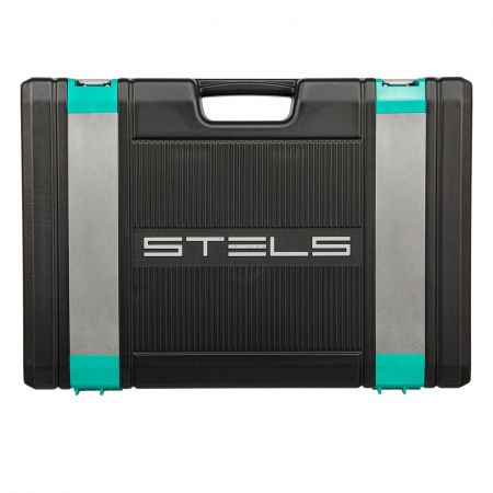 Набор инструментов, 1/4", 3/8", 1/2", Cr-V, S2, усиленный кейс, 216 предметов Stels Набор инструментов, 1/4", 3/8", 1/2", Cr-V, S2, усиленный кейс, 216 предметов Stels