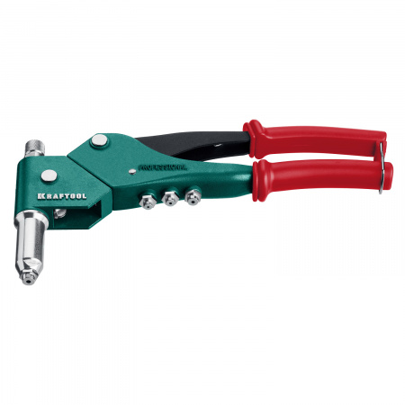 KRAFTOOL Combo3-M6, 360°, 3 вида заклёпок, комбинированный поворотный заклепочник в кейсе (31178)