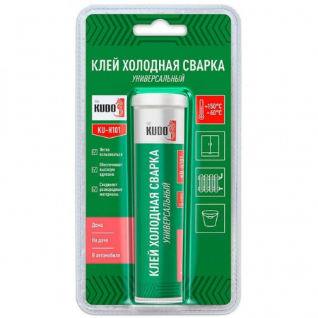 Клей холодная сварка универсальная 60г Kudo KU-H101 (12)