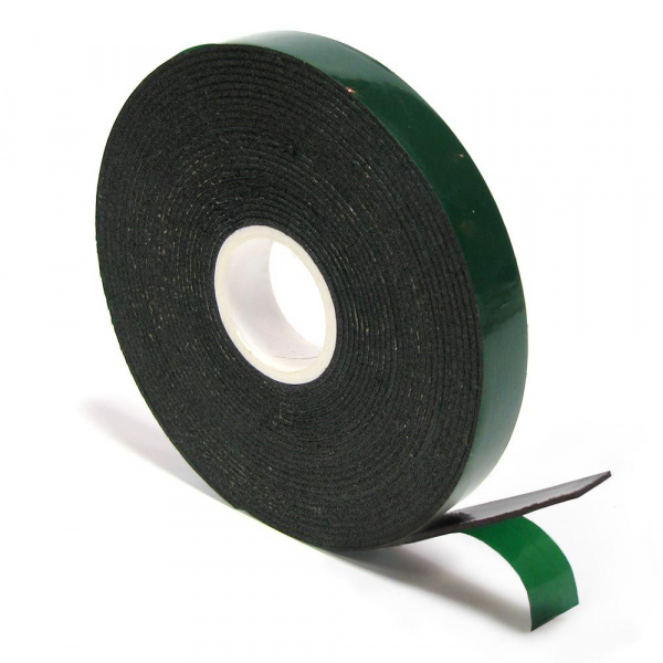 Скотч двухсторонний ET-125 GREEN 12мм х 5м (зеленый) MEGAPOWER /1/288 HIT