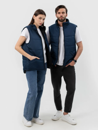 Жилет универсальный с удлинённой спинкой, синий