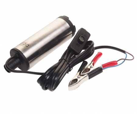 Насос для перекачки топлива ER-87203 (24V, 60W, 3.5A, 30л/мин, Ø51мм, Ø выходного отв. 19мм) ЭВРИКА /1/20