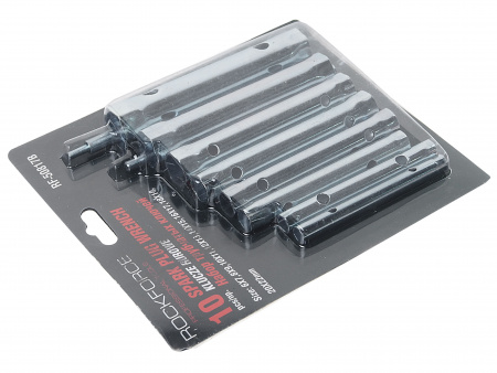Набор ключей трубчатых торцовых 10пр(6х7,8х9,10х11,12х13,14х15,16х17,18х19,20х22), в блистере ROCKFORCE /1