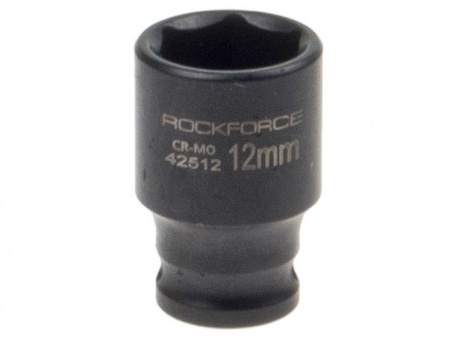 Головка торцевая 12мм 1/4" 6-гранная ударная L=35мм ROCKFORCE RF-42512 /1 Головка торцевая 12мм 1/4" 6-гранная ударная L=35мм ROCKFORCE RF-42512 /1