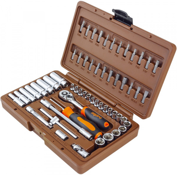 OMT57S Набор инструмента универсальный 1/4"DR, 57 предметов OMT57S Набор инструмента универсальный 1/4"DR, 57 предметов