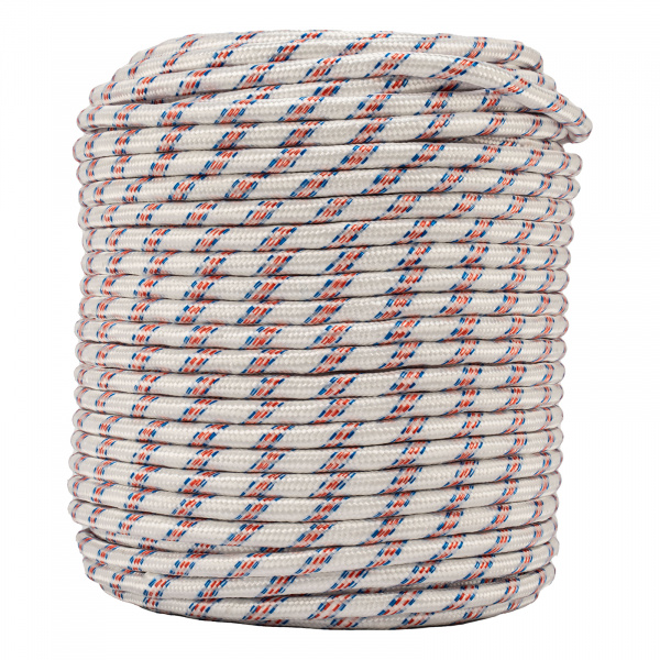 Фал плетёный полипропиленовый с сердечником, 12 мм, L 100 м, 24-прядный, Россия Сибртех