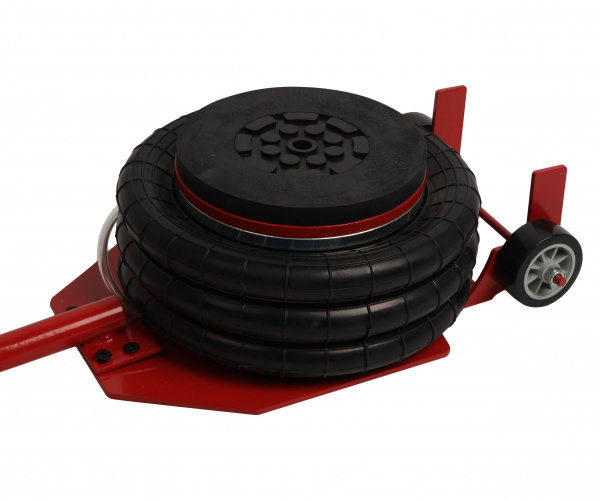 Домкрат подкатной пневматический 3т(6-12bar, h min 135мм, h max 450мм, 3 подушки, Ø270мм) ROCKFORCE /1