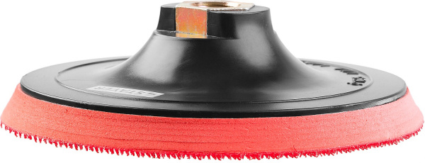 STAYER М14, d 125 мм, пластиковая, мягкая опорная тарелка на липучке для УШМ (35744-125)