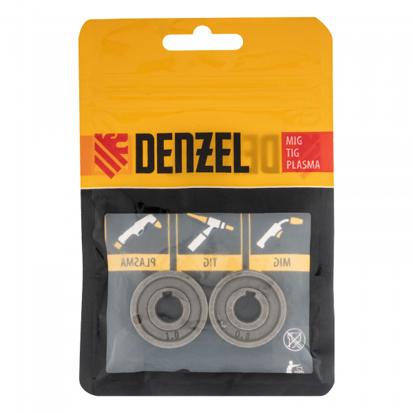 Подающий ролик, V профиль под стальную проволоку 0,8-1мм, 2 шт Denzel Подающий ролик, V профиль под стальную проволоку 0,8-1мм, 2 шт Denzel