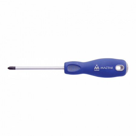 Отвертка крестовая Phillips, PH1, 100 мм, держатель МАСТАК 041-01100H