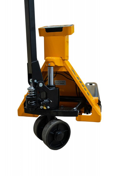 Тележка гидравлическая с весами неповоротный дисплей 2500 кг 1150 мм полиуретановые колеса XILIN BFC25